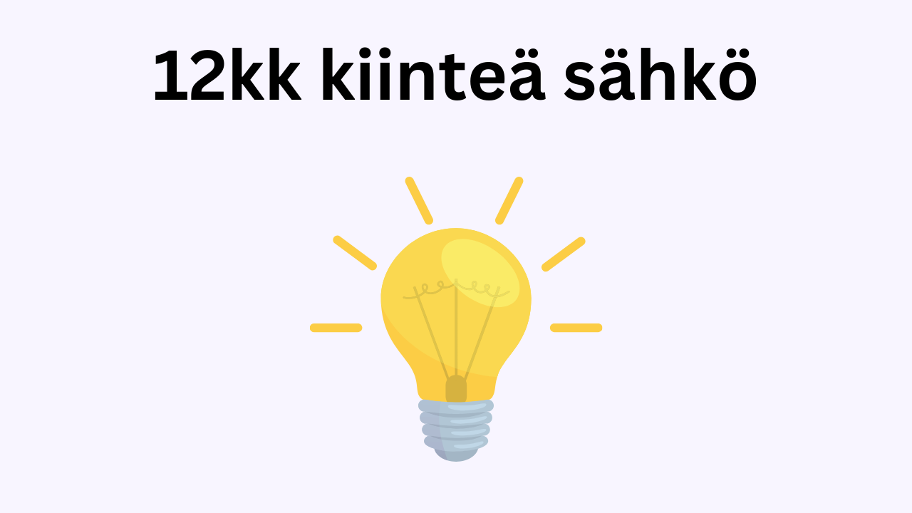 Määräaikainen sähkösopimus 12kk